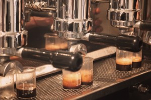 Espresso in making for Euro