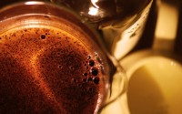 black coffee - macro shaky