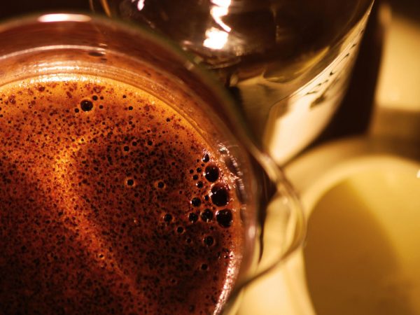black coffee - macro shaky