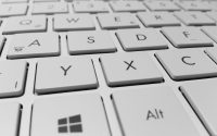 Social Trading or Copy Trading Close-up of white computer keyboard - Copy Trading