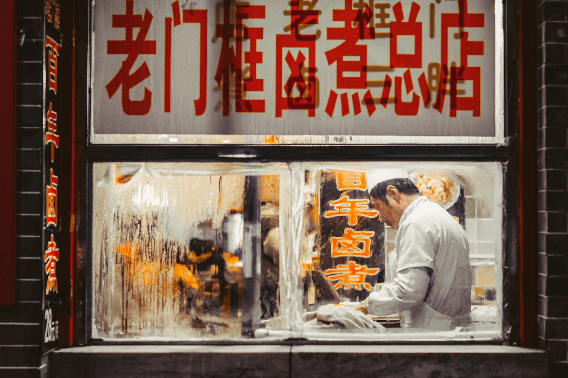 man working inside the kitchen with Livestock Commodities